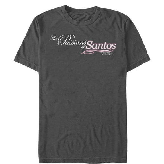 Men's Jane the Virgin The Passion of Santos Logo  Graphic Tee Charcoal Large