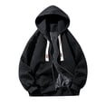 thumbnail image 1 of Men's Japanese Hooded Baseball Jacket Loose Oversized Jacket, 1 of 4