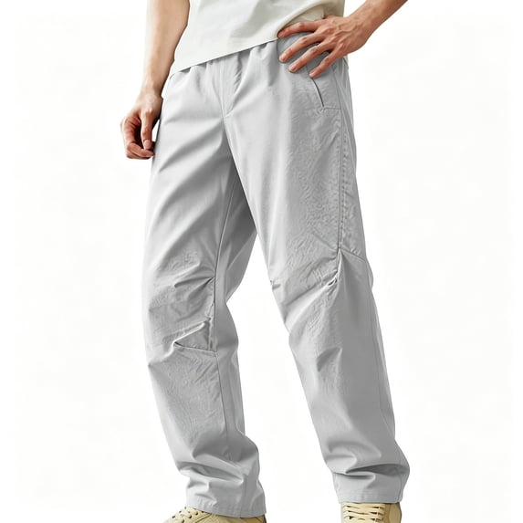 Men's Japanese Loose Softshell Pants Outdoor Functional Hiking Casual Trousers