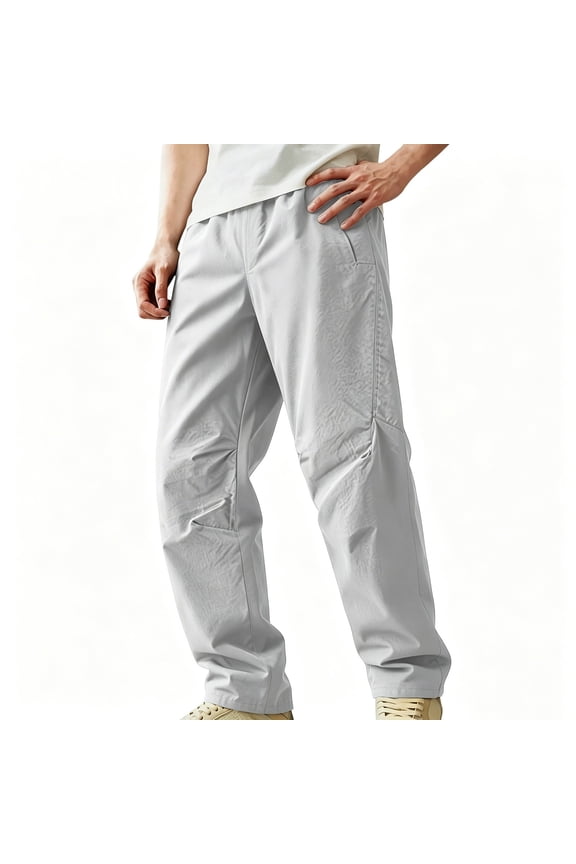 Men's Japanese Loose Softshell Pants Outdoor Functional Hiking Casual Trousers