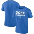 thumbnail image 1 of Men's Jared Goff & Amon-Ra St. Brown Blue Detroit Lions Election Players T-Shirt, 1 of 4