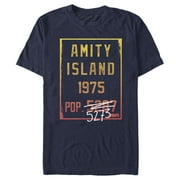 Men's Jaws Amity Island Population Graphic T-Shirt