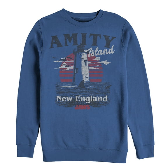 Men's Jaws Amity Island Tourist Lighthouse  Sweatshirt