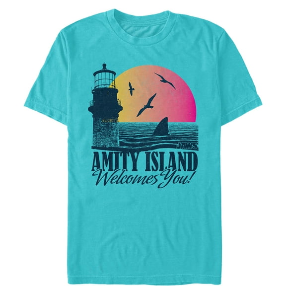 Men's Jaws Amity Island Tourist Welcome  Graphic T-Shirt