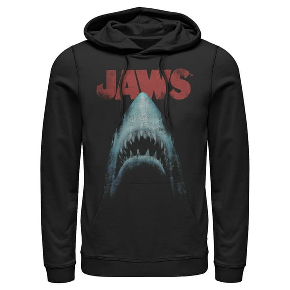 Men's Jaws Classic Poster  Pull Over Hoodie