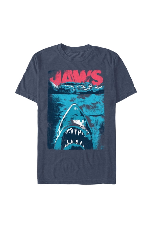 Men's Jaws Deep Blue Monster  Graphic T-Shirt