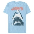 thumbnail image 1 of Men's Jaws Distressed Shark Poster  Graphic T-Shirt, 1 of 9