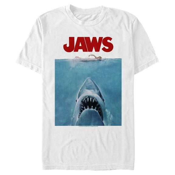 Men's Jaws Oversized Movie Poster  Graphic T-Shirt