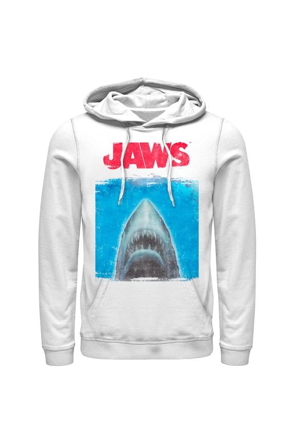 Men's Jaws Shark Movie Poster Pull Over Hoodie