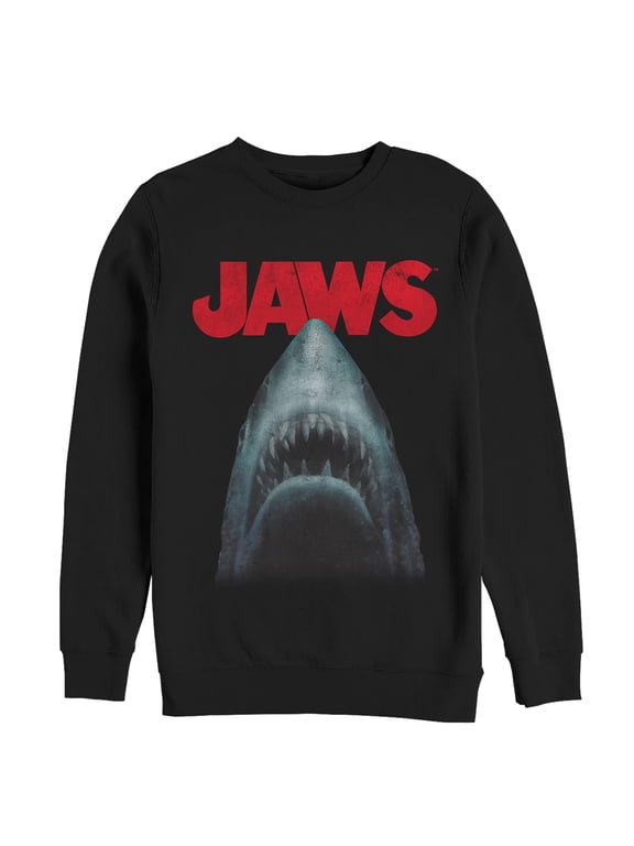 Men's Jaws Shark Teeth Poster Sweatshirt