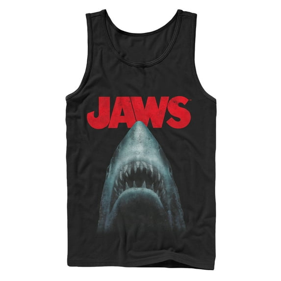 Men's Jaws Shark Teeth Poster Tank Top