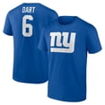 thumbnail image 1 of Men's Jaxson Dart Royal New York Giants Icon Player Name & Number T-Shirt, 1 of 3