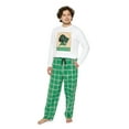 thumbnail image 1 of Men's Jay Bu Couture Long Sleeve Pajama Set (Green/White), 1 of 6