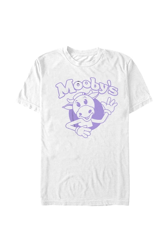 Men's Jay and Silent Bob Mooby's Purple Logo Graphic Tee White X Large
