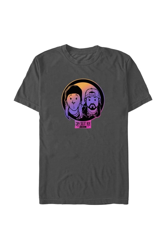 Men's Jay and Silent Bob Reboot Logo Graphic Tee Black Large