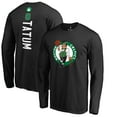 thumbnail image 1 of Men's Jayson Tatum Black Boston Celtics Team Backer Name & Number Long Sleeve T-Shirt, 1 of 3