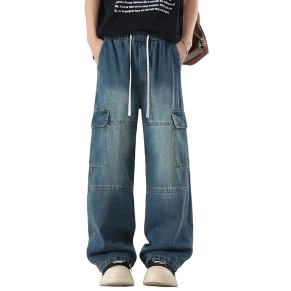 Men's Jeans Classic Denim Jeans Five Pocket Straight Leg Casual Durable Blend With Modern Fit Versatile