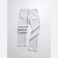 thumbnail image 1 of Men's Jeans, Men's Pants, Casual Fashion, Pure White Denim Fabric, Slim Fit Legs, Adult Men's Daily Life, Office, Weekend Outings, 1 of 5
