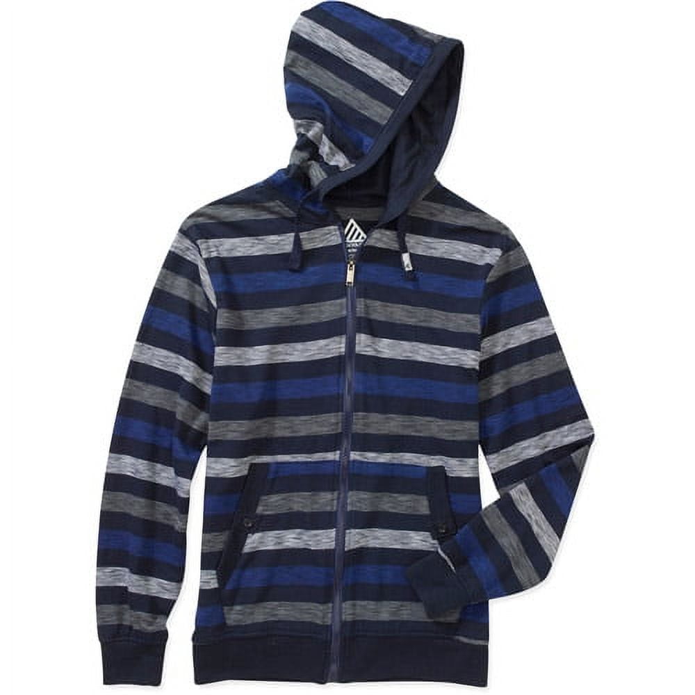 Men's Jersey Blend Light Weight Stripe Hoodie - Walmart.com