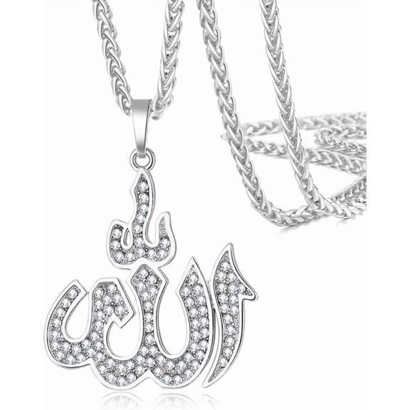 Mens Jewelry Professional Allah Pendant Necklace Platinum Plated/Gold Plated Mens/Ladies Necklace 22 Inch[t624]