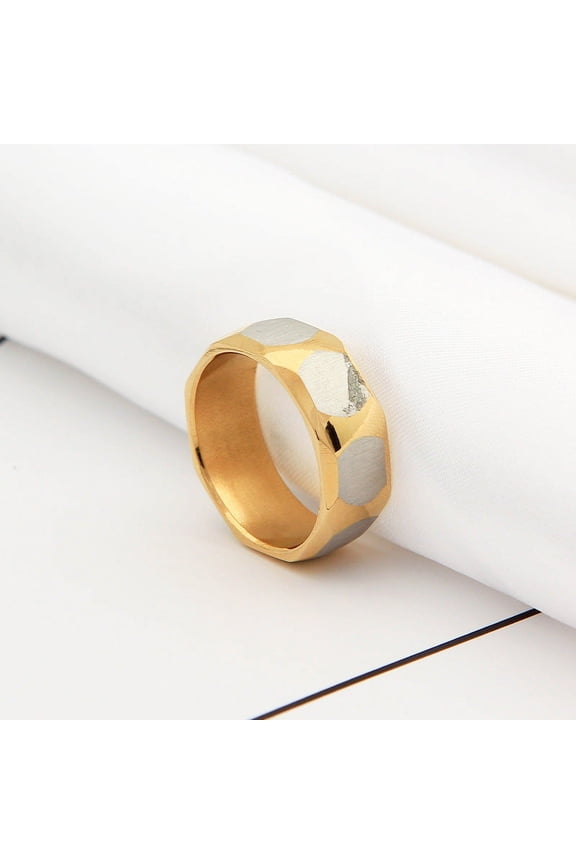 Men's Jewelry Retro Custom Titanium Steel Ring Diamond