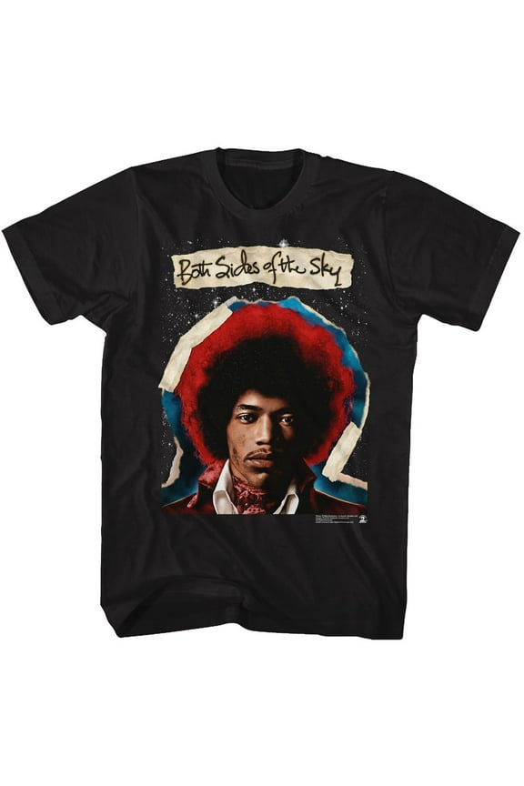 Men's Jimi Hendrix Both Sides T-shirt Large Black