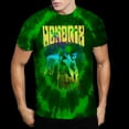 thumbnail image 1 of Men's Jimi Hendrix Hear The Vibe (Dip-Dye) Tie Dye T-shirt Large Green, 1 of 3