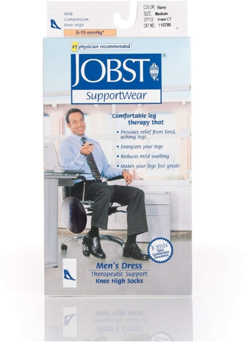 Men's Jobst Mild Support Dress Socks Navy Medium