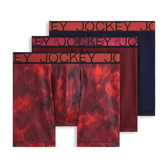 Jockey Men's Active Microfiber 5" Boxer Brief - 3 Pack