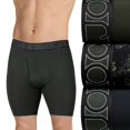 thumbnail image 1 of Men's Jockey 3-Pack Active Microfiber 9" Long Leg Boxer Briefs Color: Camo Green Black Size: L, 1 of 4