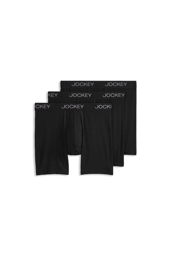 Men's Chafe Proof Pouch Ultra Soft Modal 6" Boxer Brief - 3 Pack