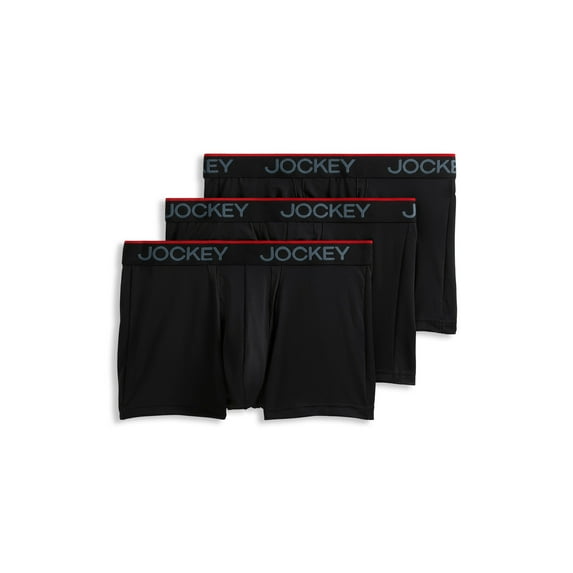 Jockey Men's Chafe Proof Pouch Microfiber 3" Trunk - 3 Pack