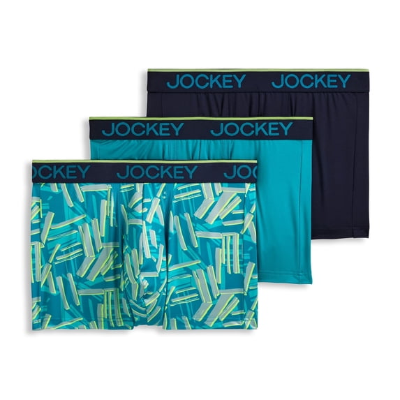 Jockey Men's Chafe Proof Pouch Microfiber 3" Trunk - 3 Pack