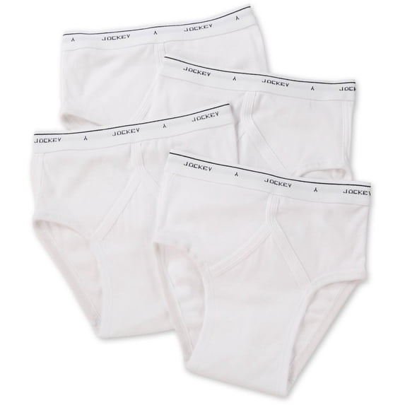 Men's Jockey® 4-pack Classic Low-Rise Briefs Color: White Size: 36
