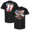 thumbnail image 1 of Men's Joe Gibbs Racing Team Collection Black Denny Hamlin Patriotic Car T-Shirt, 1 of 3