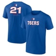 thumbnail image 1 of Men's Joel Embiid Royal Philadelphia 76ers Behind The Back Name & Number T-Shirt, 1 of 3