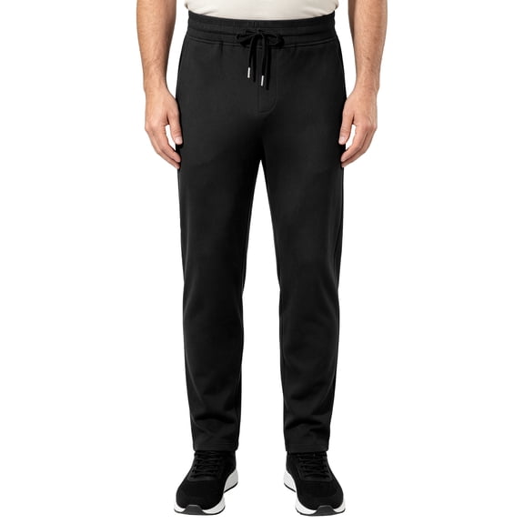 Men's Jogger Pants Cotton Elastic Waist Joggers with Zipper Pocket Lightweight Lounge Running Casual Pants