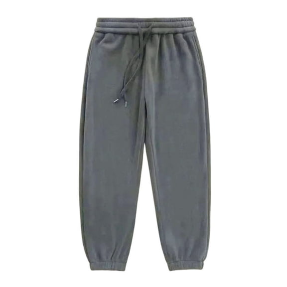Men's Jogger Pants - Drawstring Waist & Cuffed Legs for Streetwear & Casual Outfits Dark Gray M