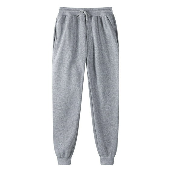 Men's Jogger Sweatpants Basic Active Fleece Jogger Sweatpants for Men Athletic Workout Legging Pants Big & Tall Men's Drawstring Hip-hop Pants S-5XL
