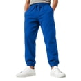 thumbnail image 1 of Men's Jogger Sweatpants Drawstring Elastic Waist Tapered Leg Solid Color Casual Athletic Lounge Pants with Pockets, 1 of 7