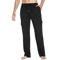 Men's Sweatpants Pants Soft Comfy Loose Fit Wide Leg Trousers Sports ...