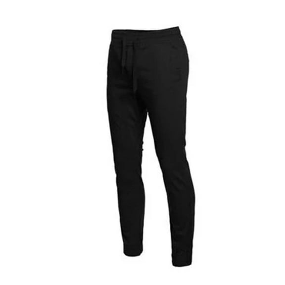 Men's Jogger Twill Stretch Pants, Uniform Stretch, Outdoor Trouser with Pockets, Elastic Waist, Drawstring Closure and Leg Opening, 98% Cotton & 2% Spandex- Available in 6 Colors