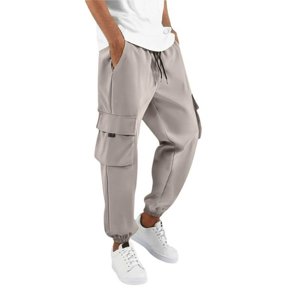 Men's Joggers with Comfortable Tapered Fit, Adjustable Waist, Soft Breathable Fabric and Handy Pockets Suitable for Training, Sports, Travel and Everyday Relaxation