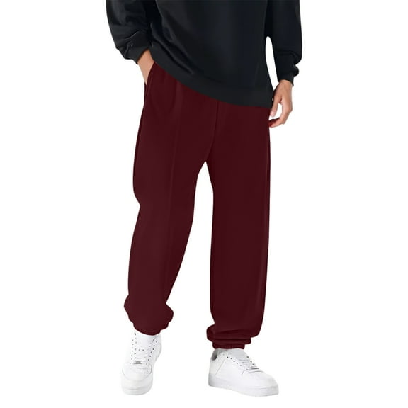 Men's Joggers Elastic Winter Trousers Soft Warm Comfortable Relaxed Fit Outdoor Sports Casual Pants