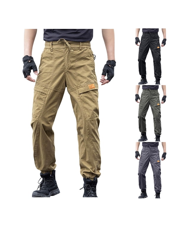 Men's Joggers Hip Hop Techwear Hiking Pants Overalls Multi-Pocket Sweatpants Streetwear Casual Cargo Pants
