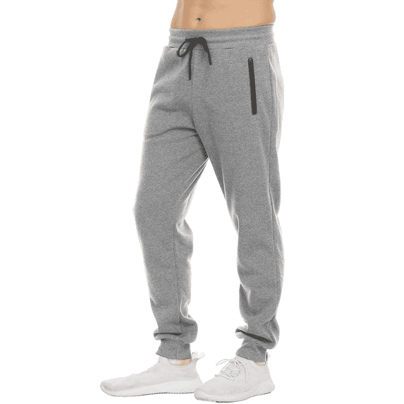 Men's Sweatpants Joggers Lightweight Elastic Waist Athletic Workout Gym Running Sweat Pants with Pockets Grey
