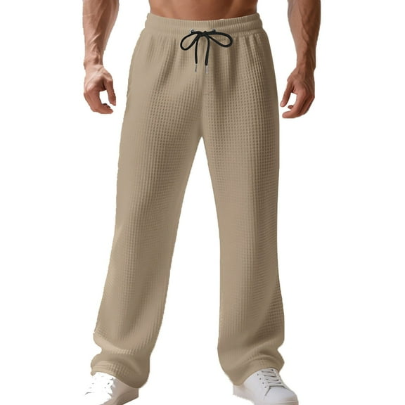 Men's Joggers with Soft Stretch Fabric, Slim Fit Tapered Design, Secure Zipper Pockets and Adjustable Waistband Suitable for Gym, Travel, Outdoor Sports or Home Comfort