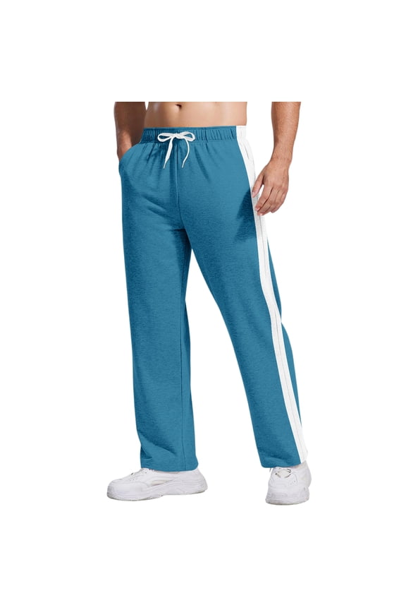 Men's Jogging Pants Loose Legged Pants Fashion Men's Clothing Wide Leg Cotton Track Pants Casual Long Trousers Big Size Fitness Running Training Trousers