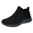 thumbnail image 1 of Men's Jogging Shoes Lightweight Laceless Tennis Shoes Breathable Non-S𝗅ip Knit Sneakers Wide Width Casual Workout Shoes Comfortable S𝗅ip On Sport Shoes, 1 of 9