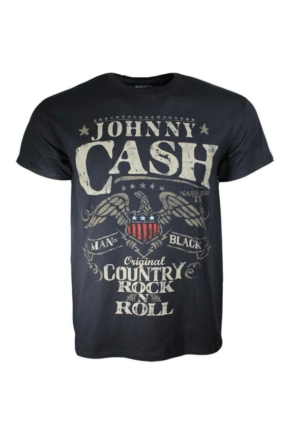 Men's Country Rock N Roll T-Shirt Black XX-Large